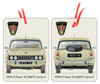 Rover P6 2000TC (Series II) 1970-73 Air Freshener